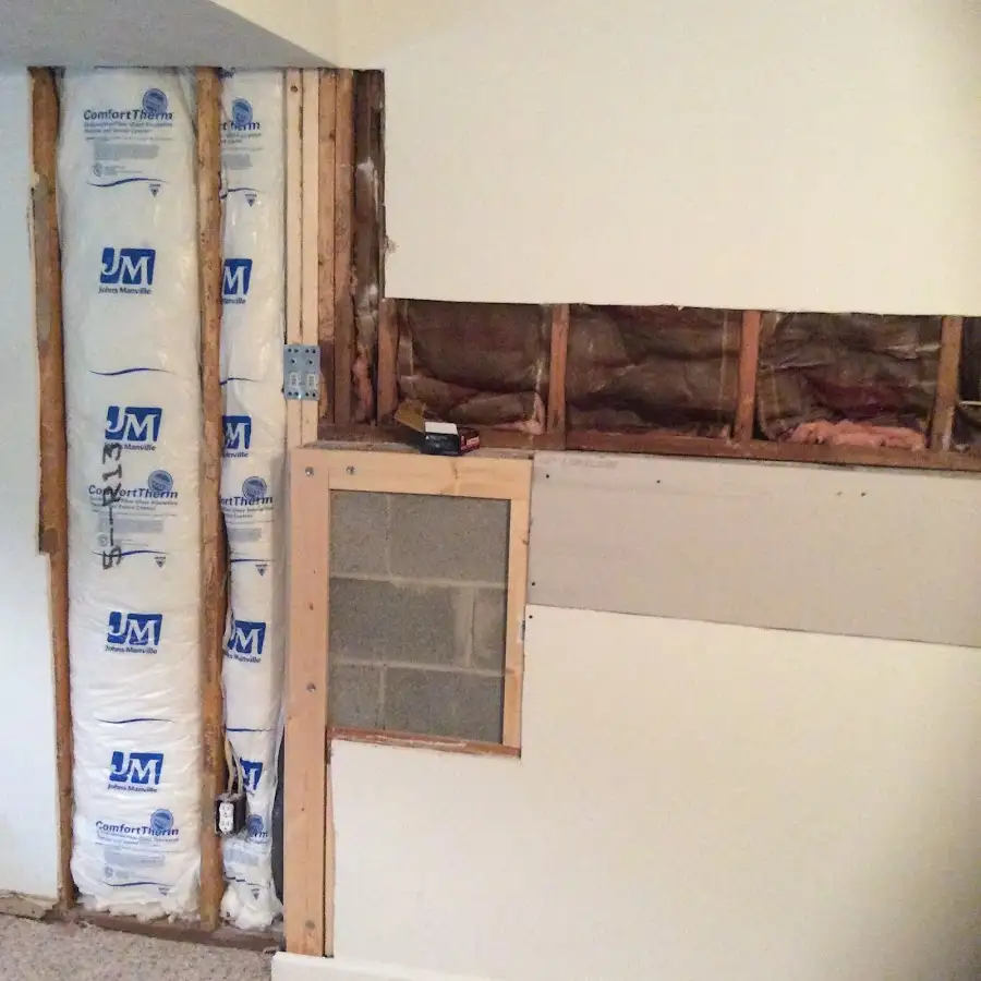 Wall insulation replacement during Contents Cleaning & Restoration in Jerome